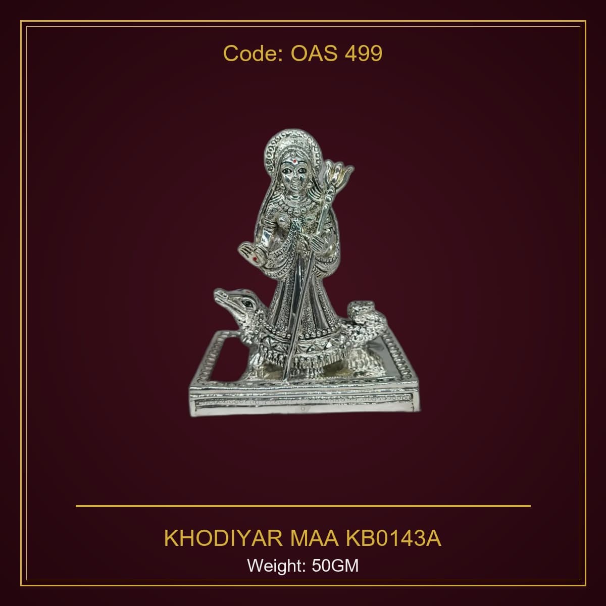 999 Silver Khodiyar Maa Kb0143A