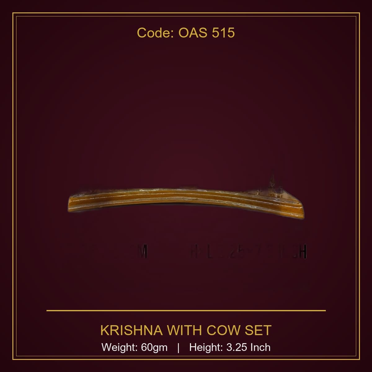 999 Silver Krishna With Cow Set