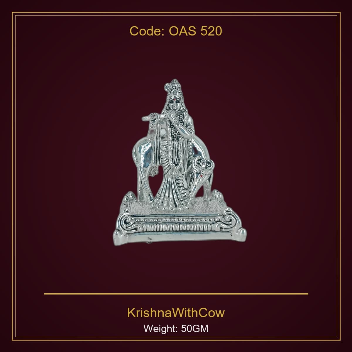 999 Silver KrishnaWithCow