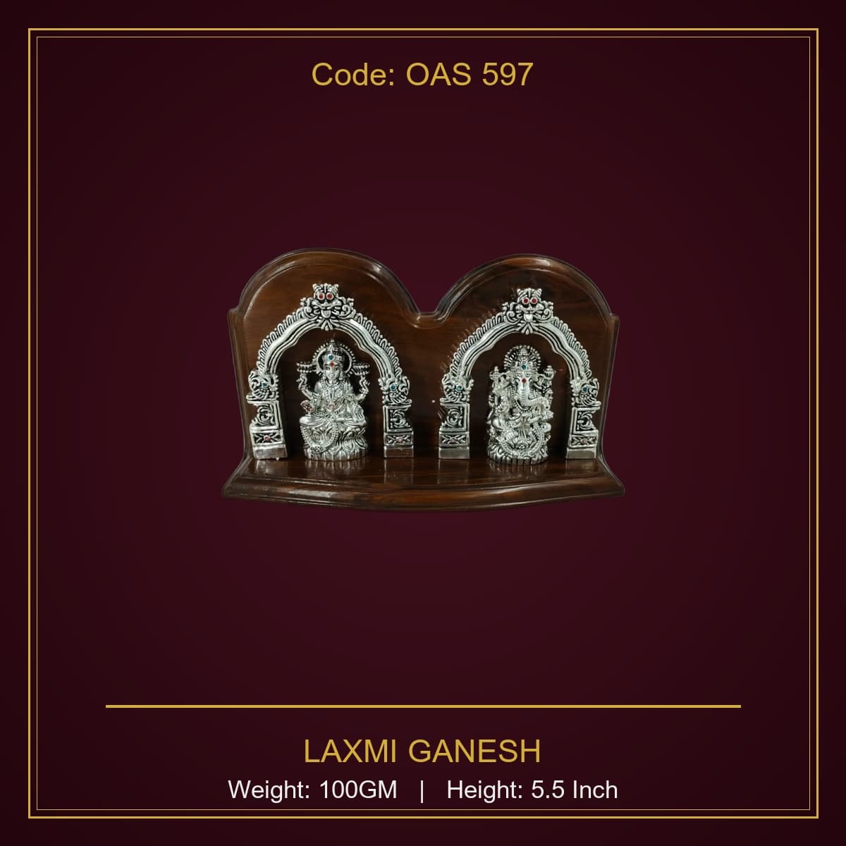 999 Silver Laxmi Ganesh