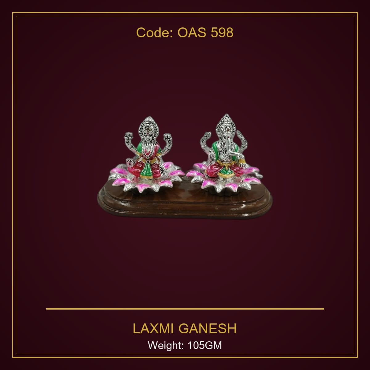 999 Silver Laxmi Ganesh