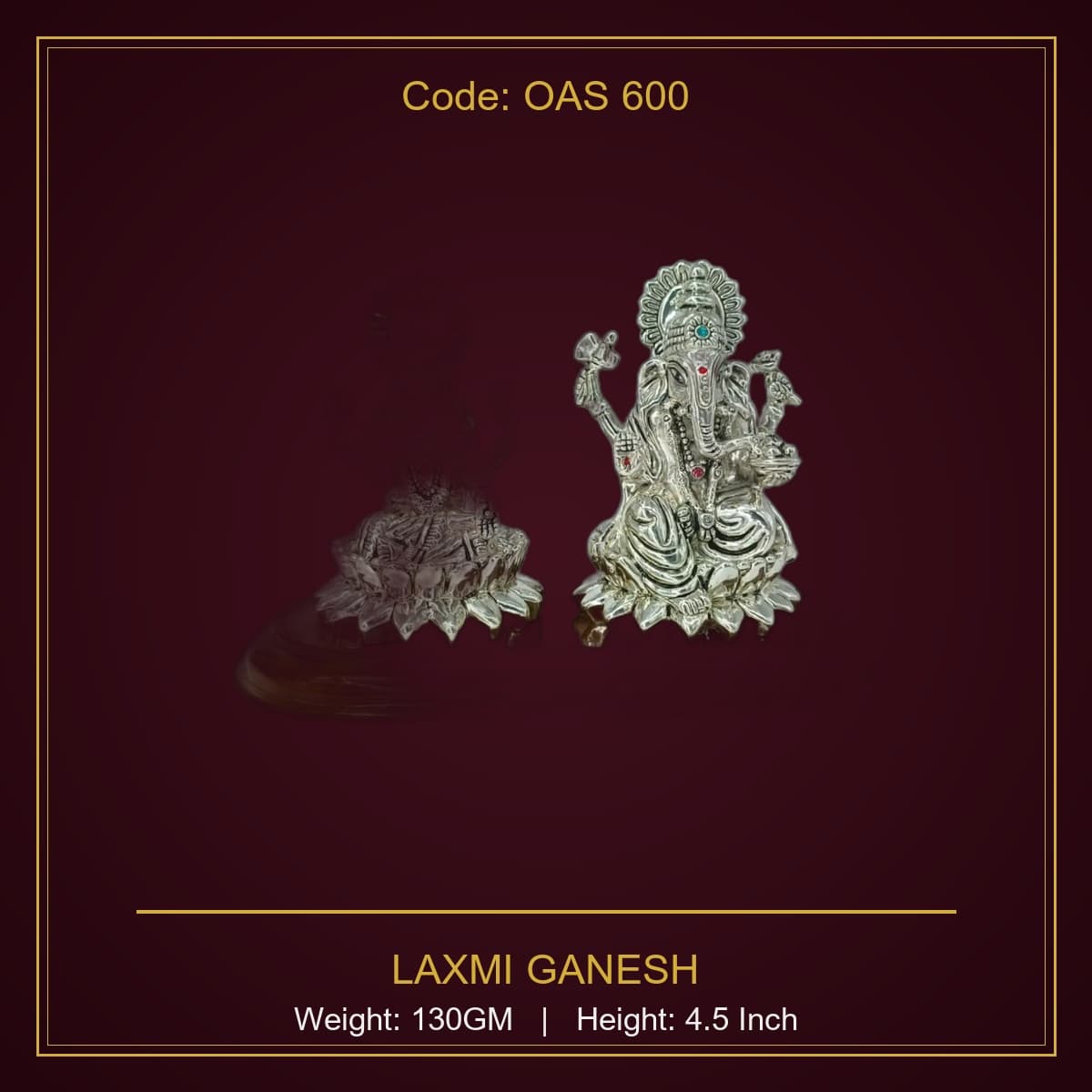 999 Silver Laxmi Ganesh