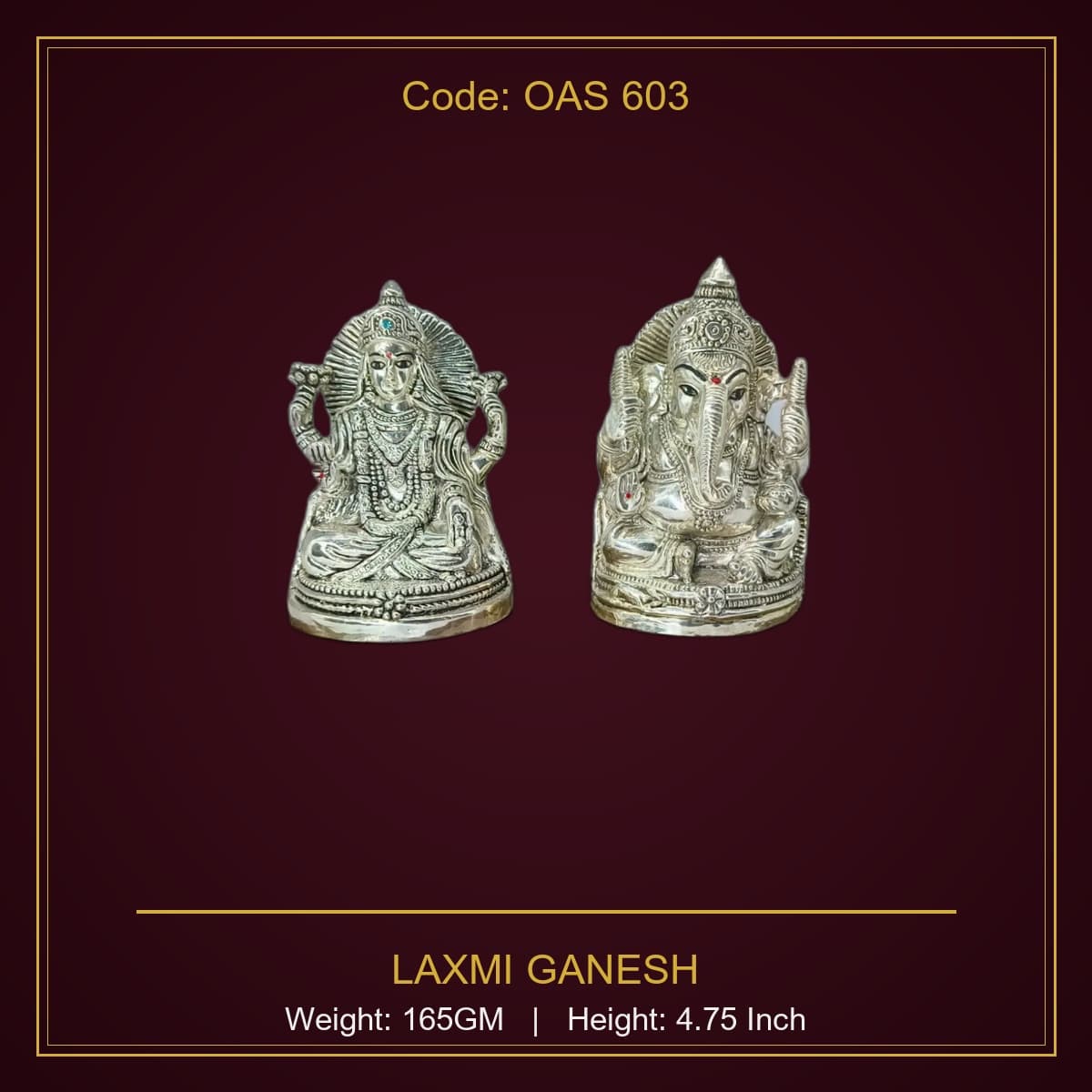999 Silver Laxmi Ganesh