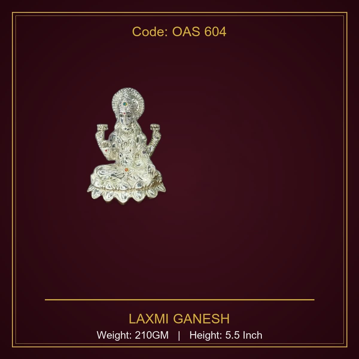 999 Silver Laxmi Ganesh