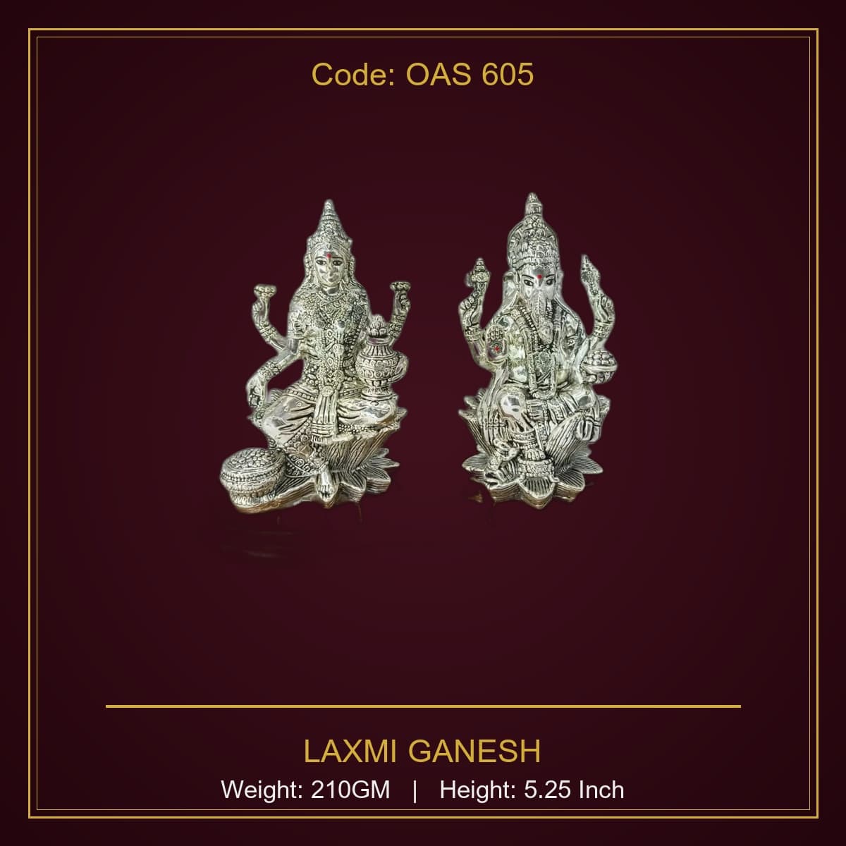 999 Silver Laxmi Ganesh