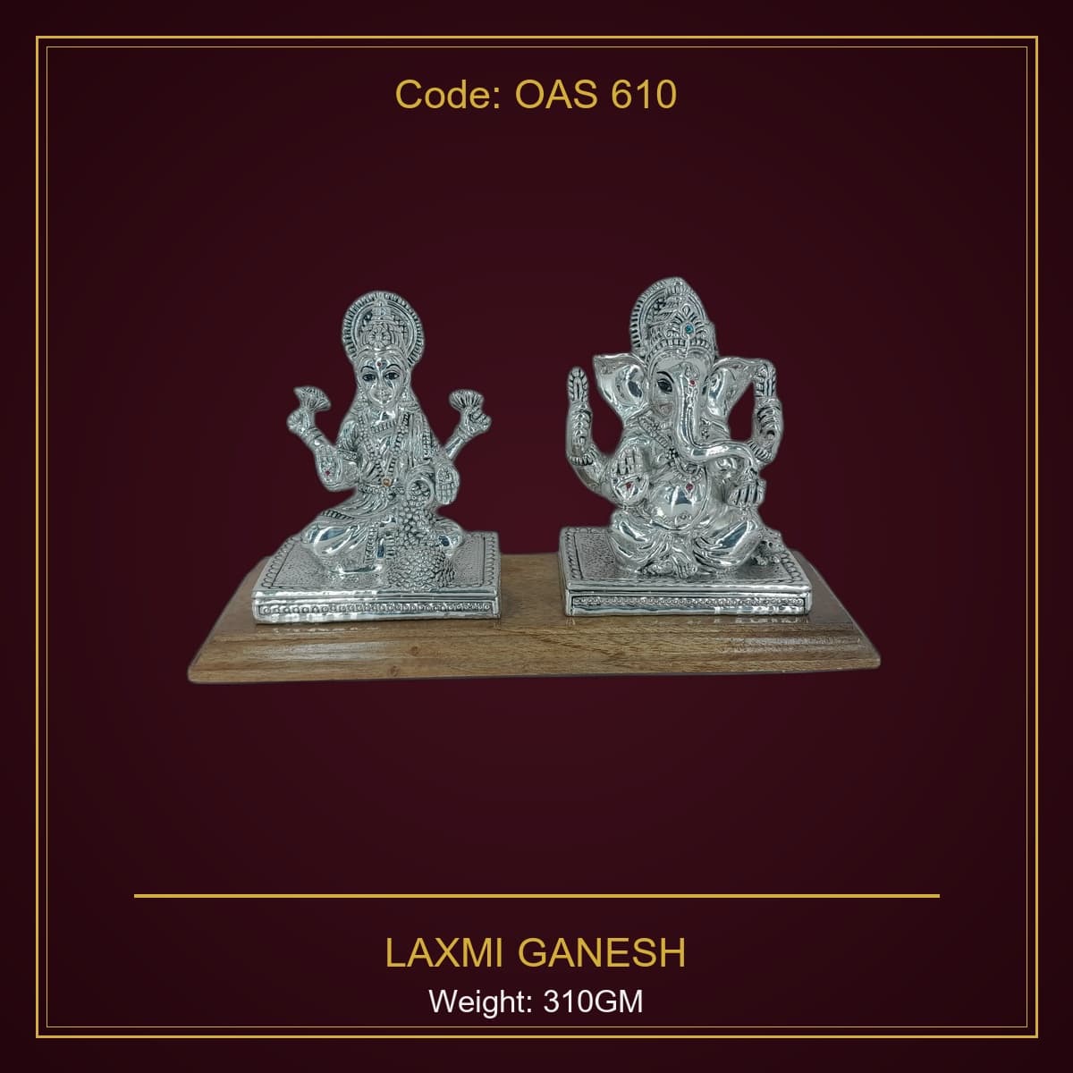 999 Silver Laxmi Ganesh