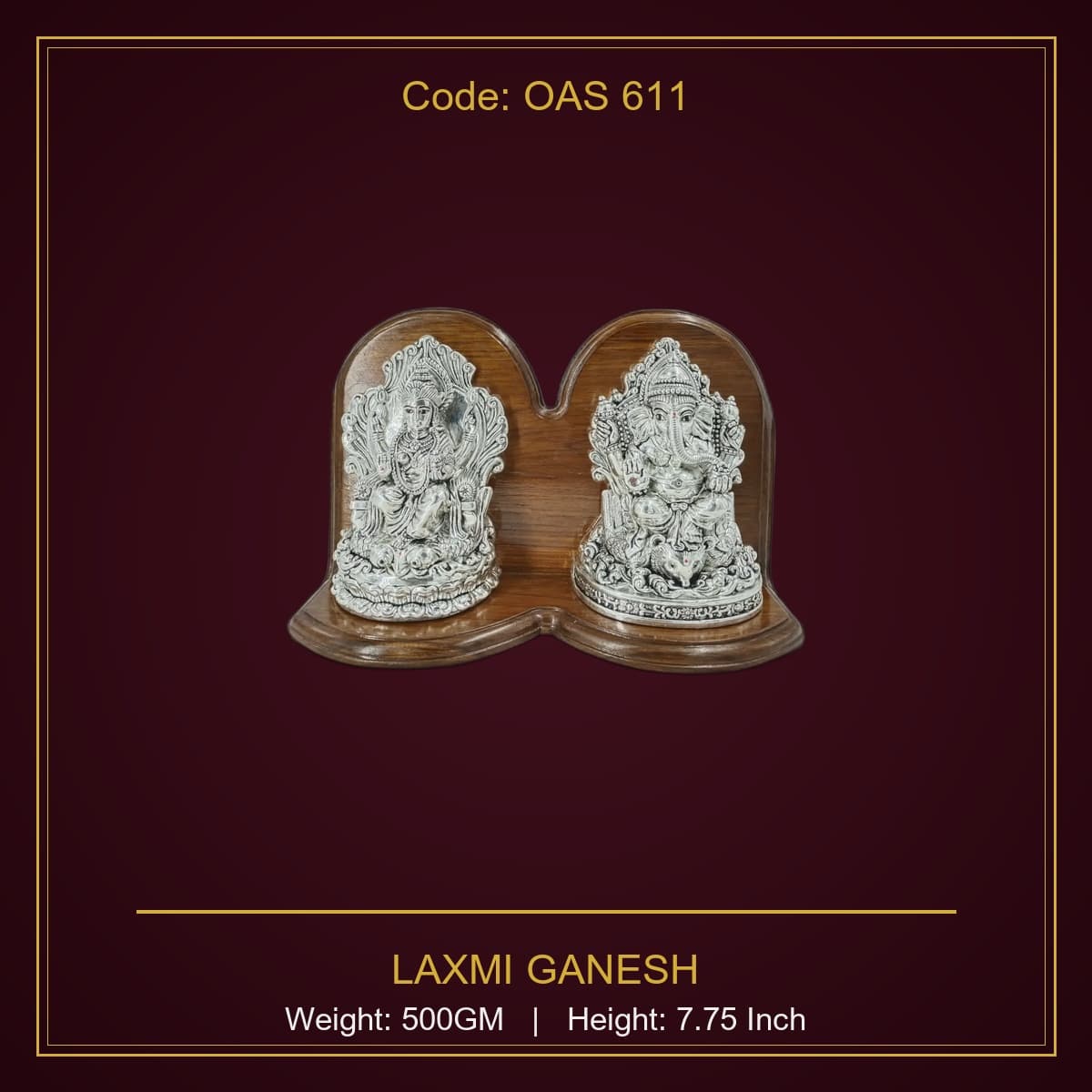 999 Silver Laxmi Ganesh