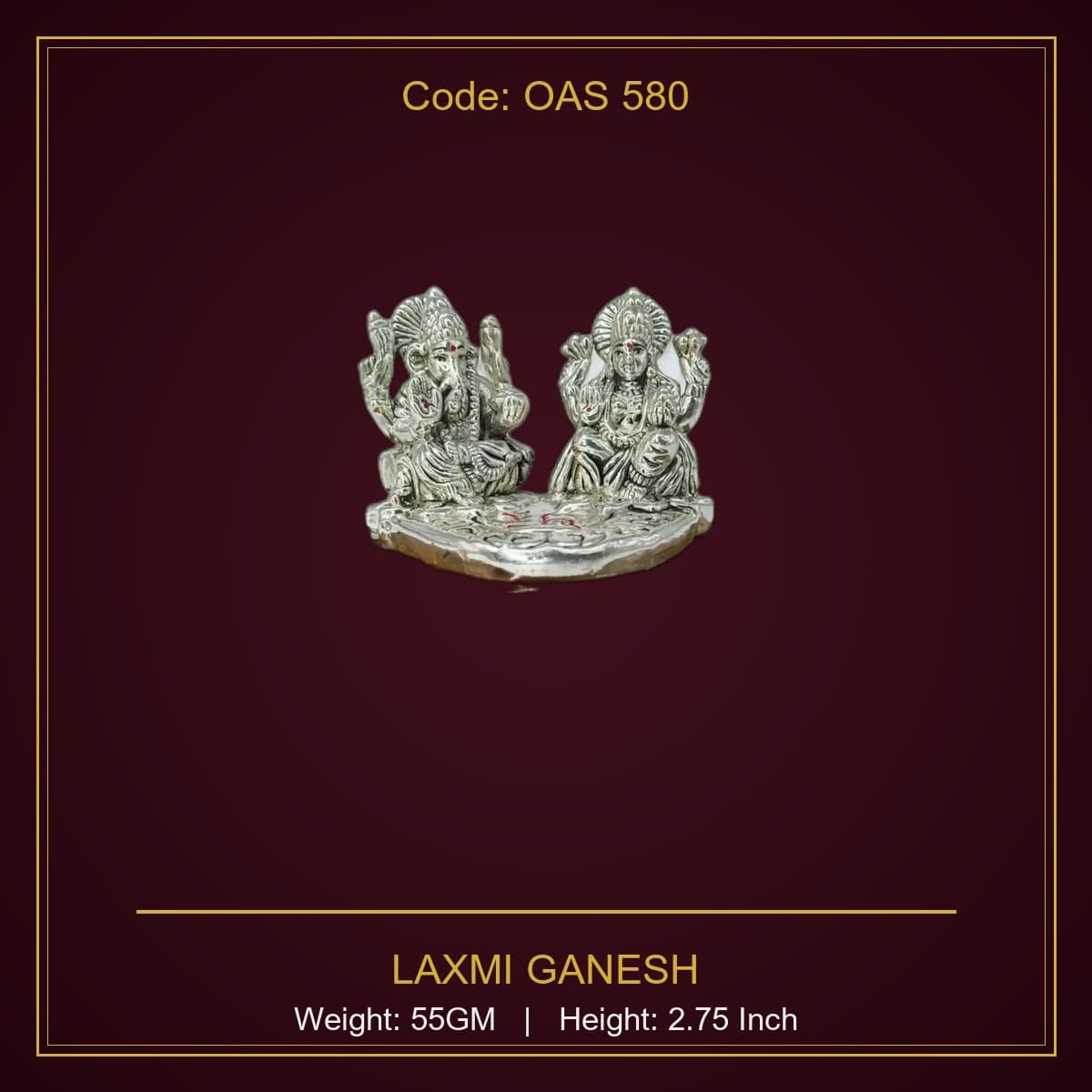 999 Silver Laxmi Ganesh