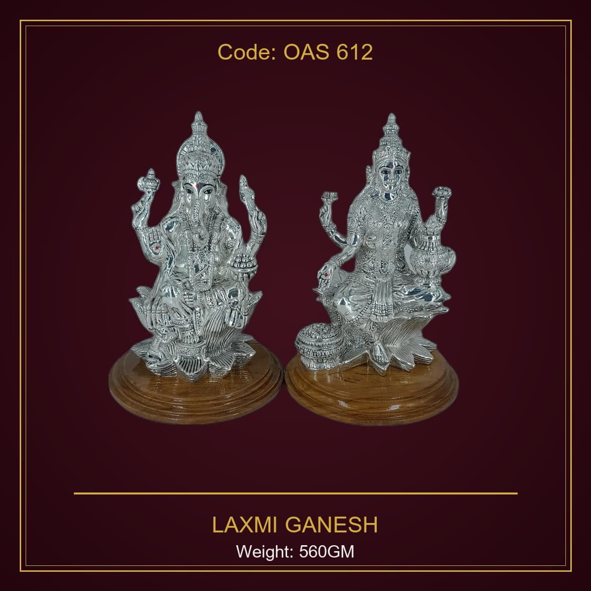 999 Silver Laxmi Ganesh