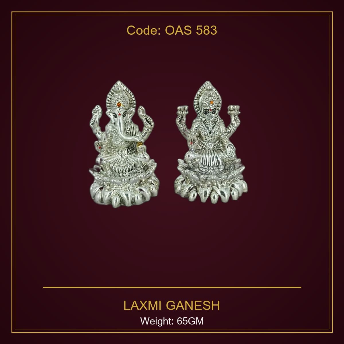 999 Silver Laxmi Ganesh