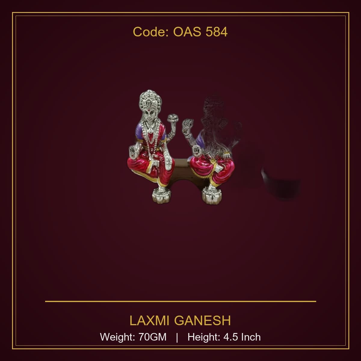 999 Silver Laxmi Ganesh