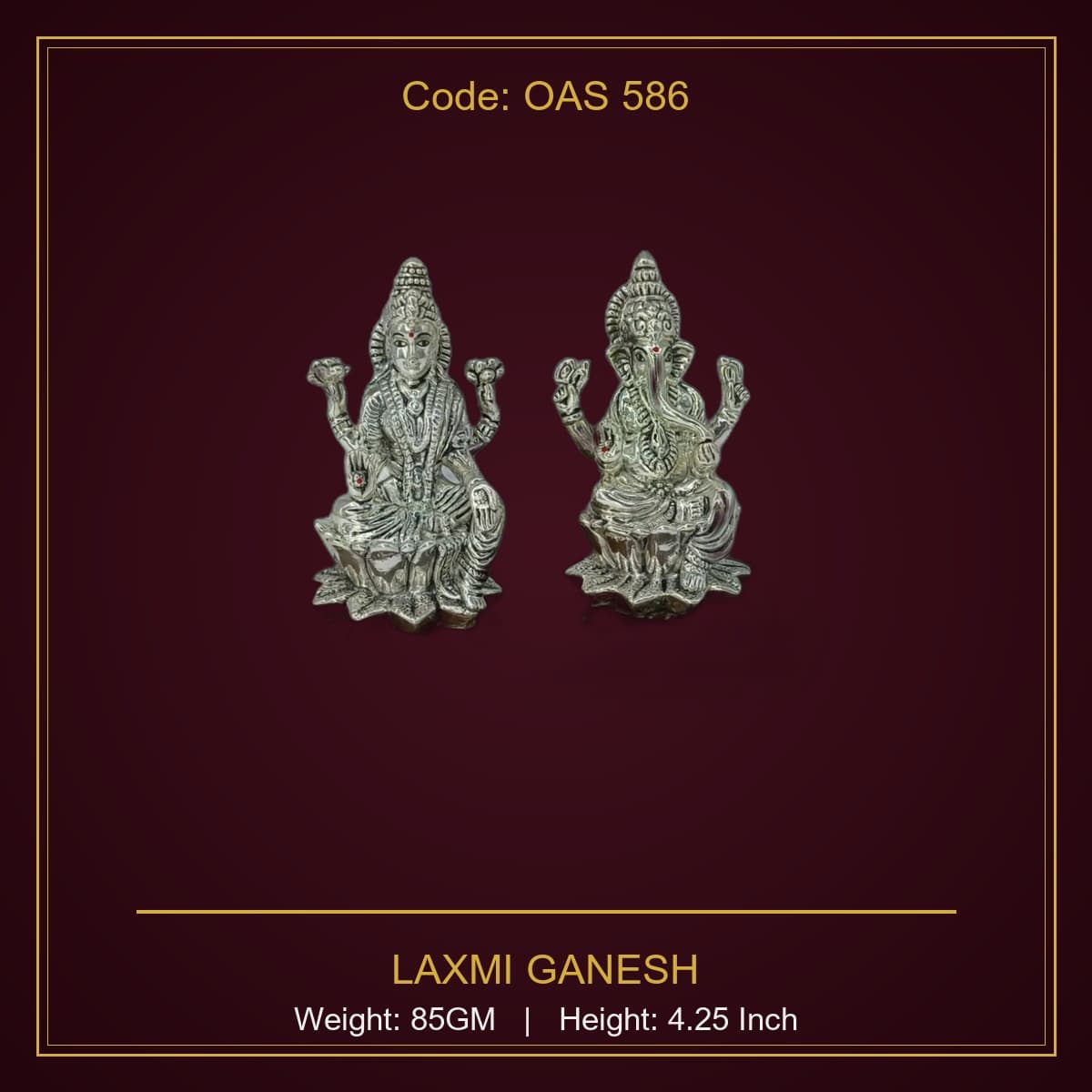 999 Silver Laxmi Ganesh