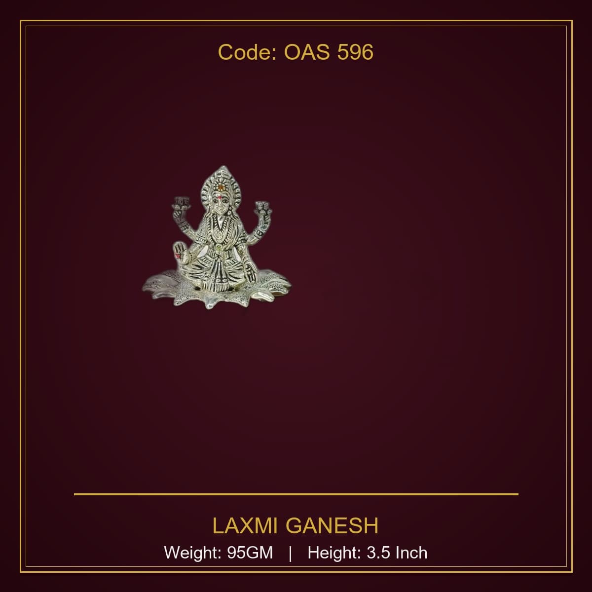 999 Silver Laxmi Ganesh