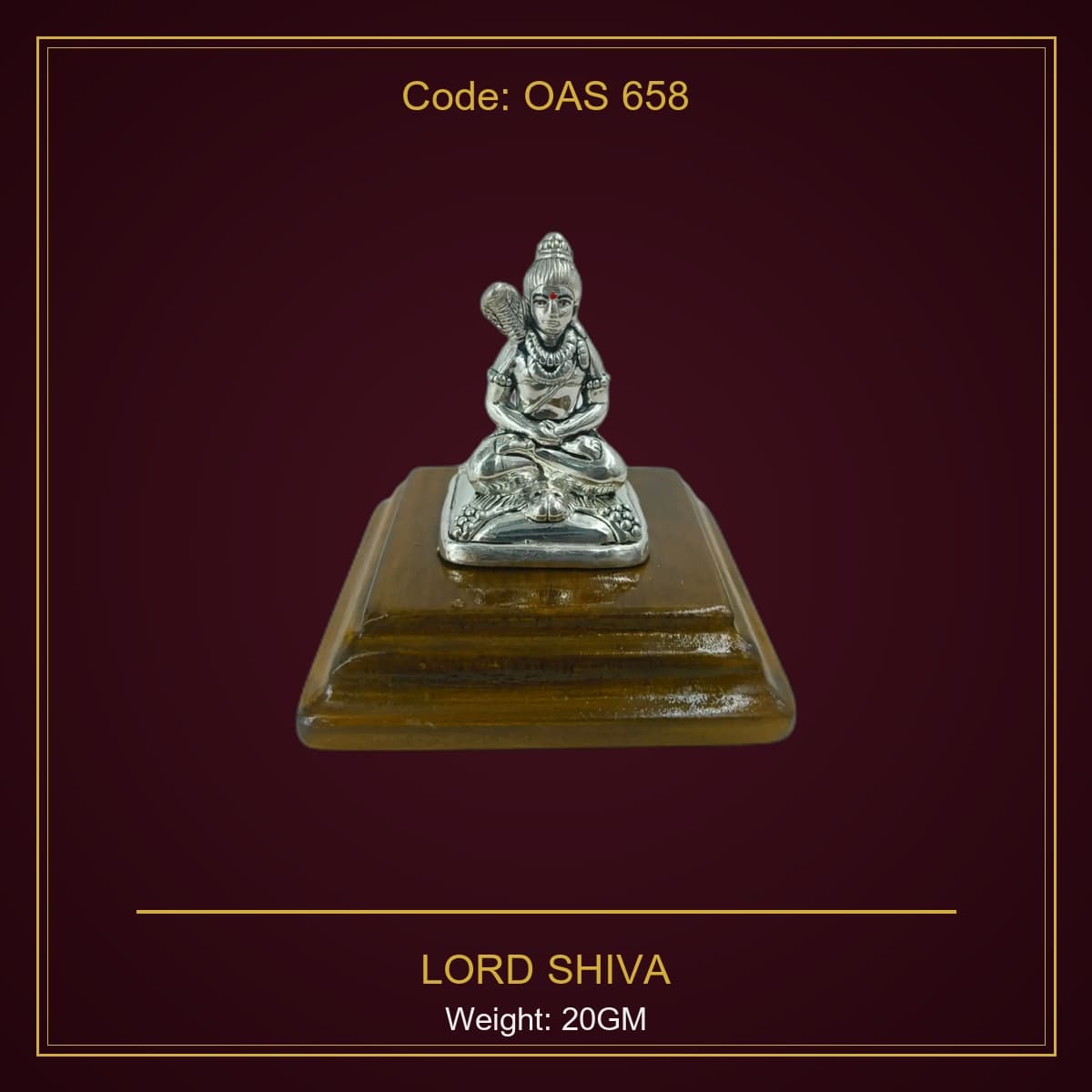 999 Silver Lord Shiva
