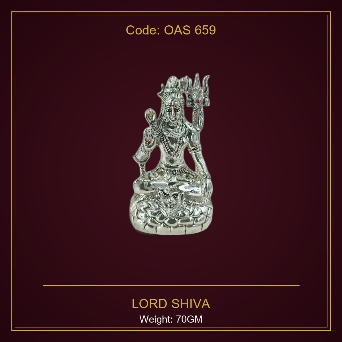 999 Silver Lord Shiva