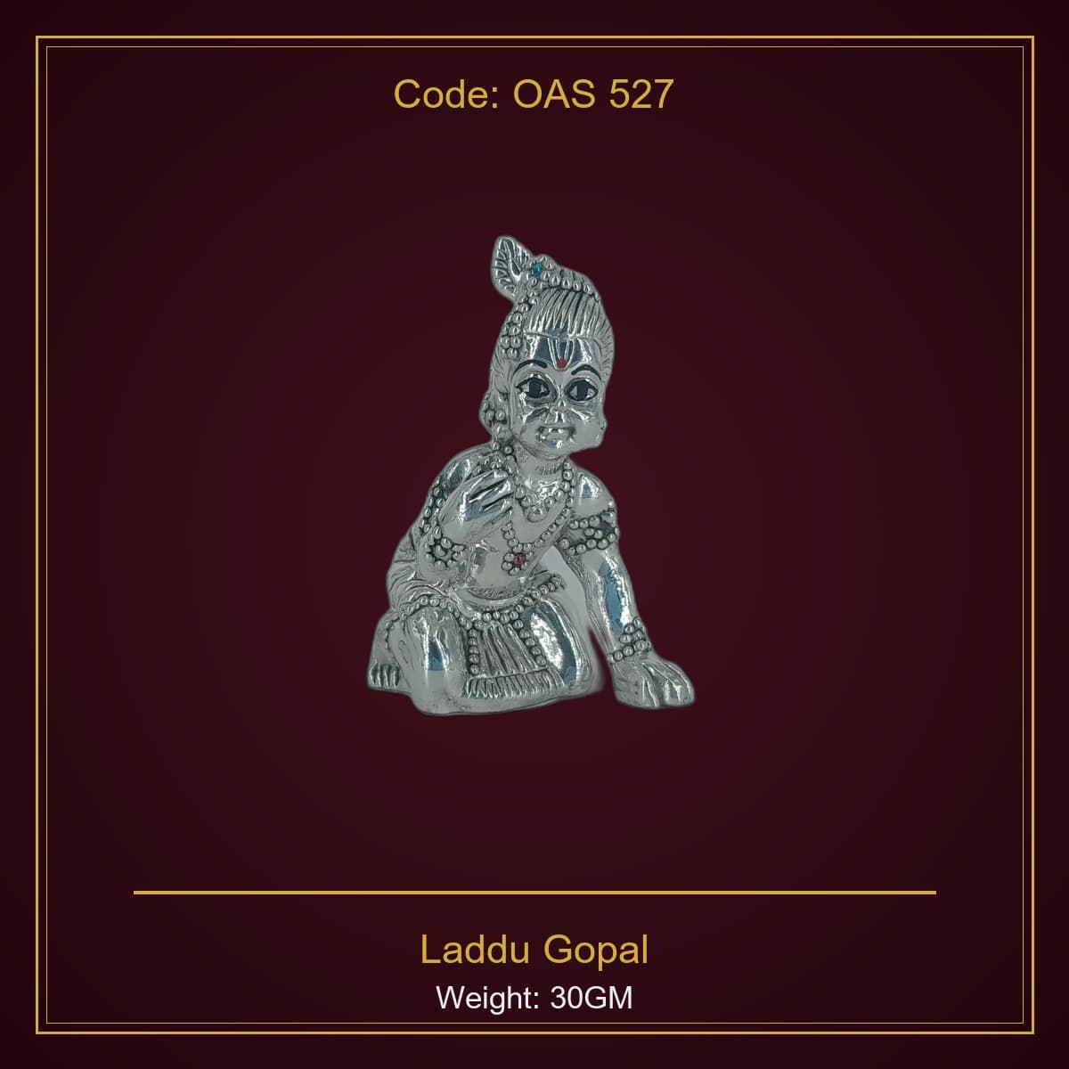 999 Silver Laddu Gopal
