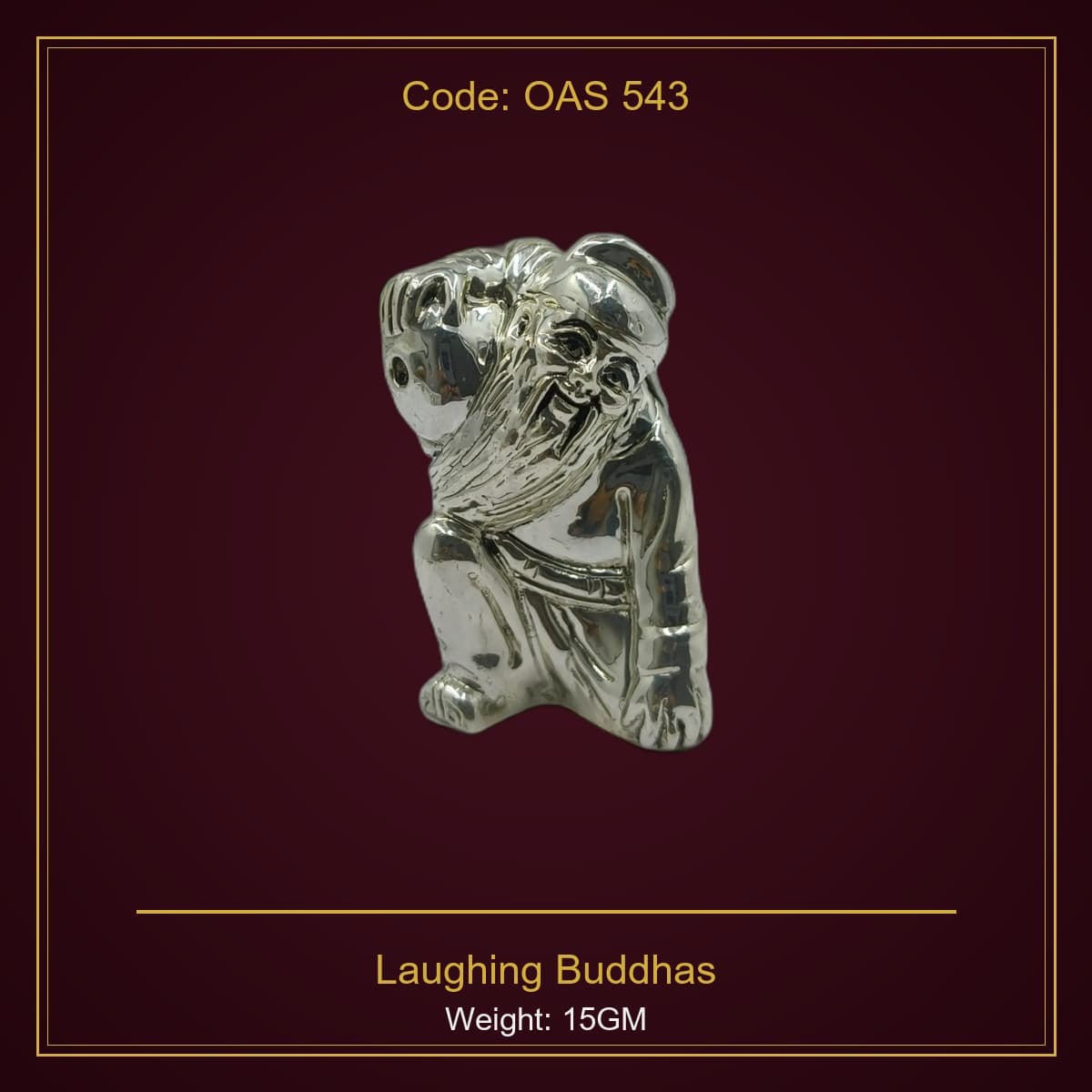 999 Silver Laughing Buddhas