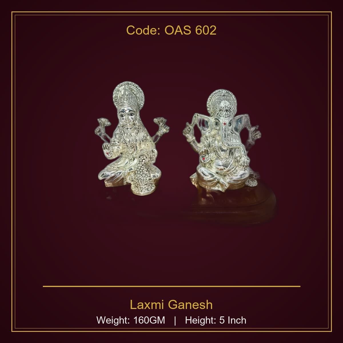 999 Silver Laxmi Ganesh