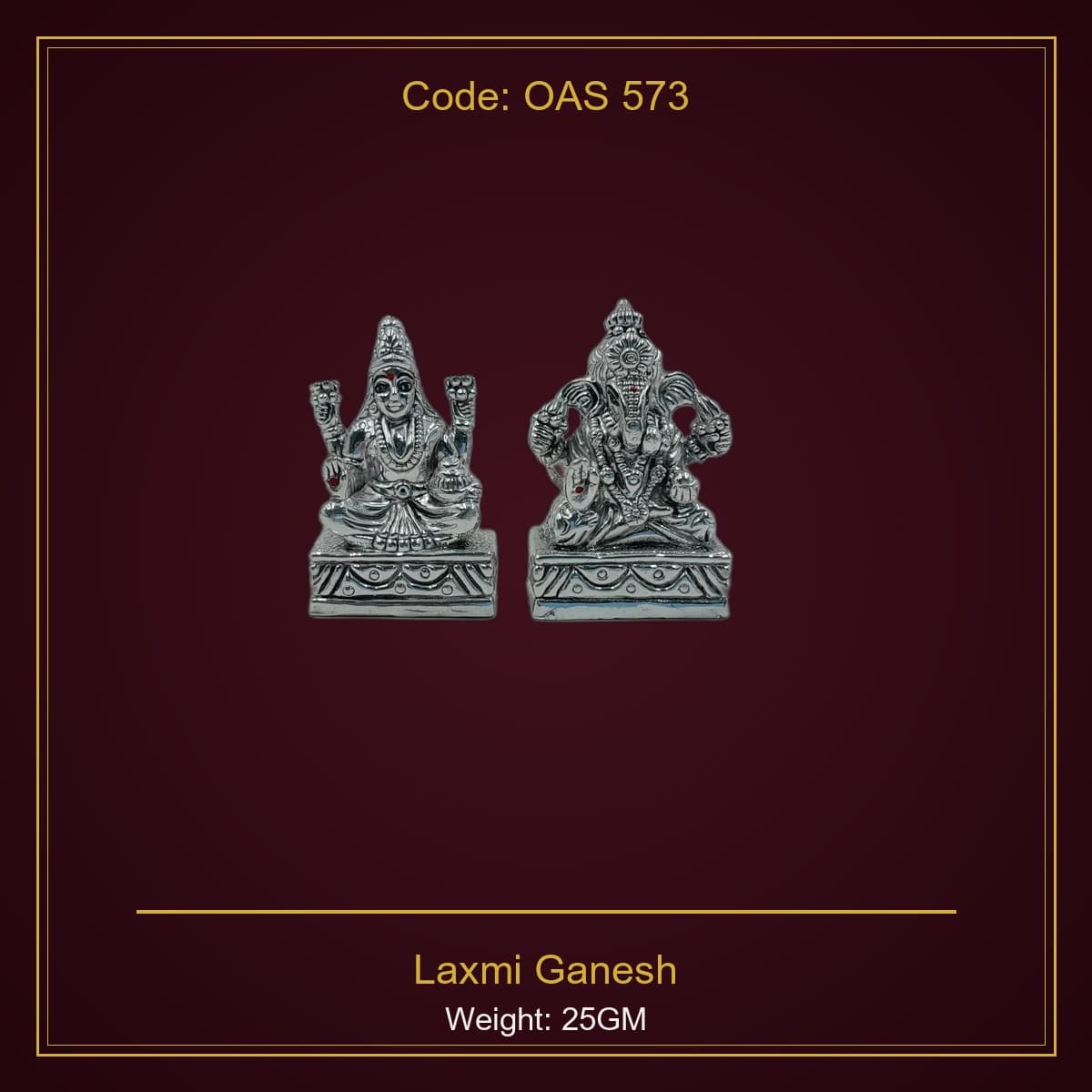 999 Silver Laxmi Ganesh