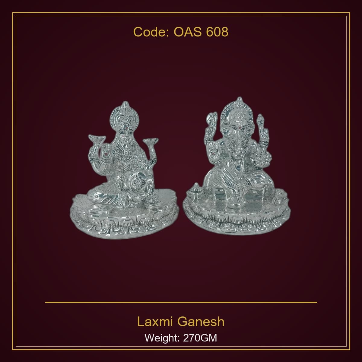 999 Silver Laxmi Ganesh