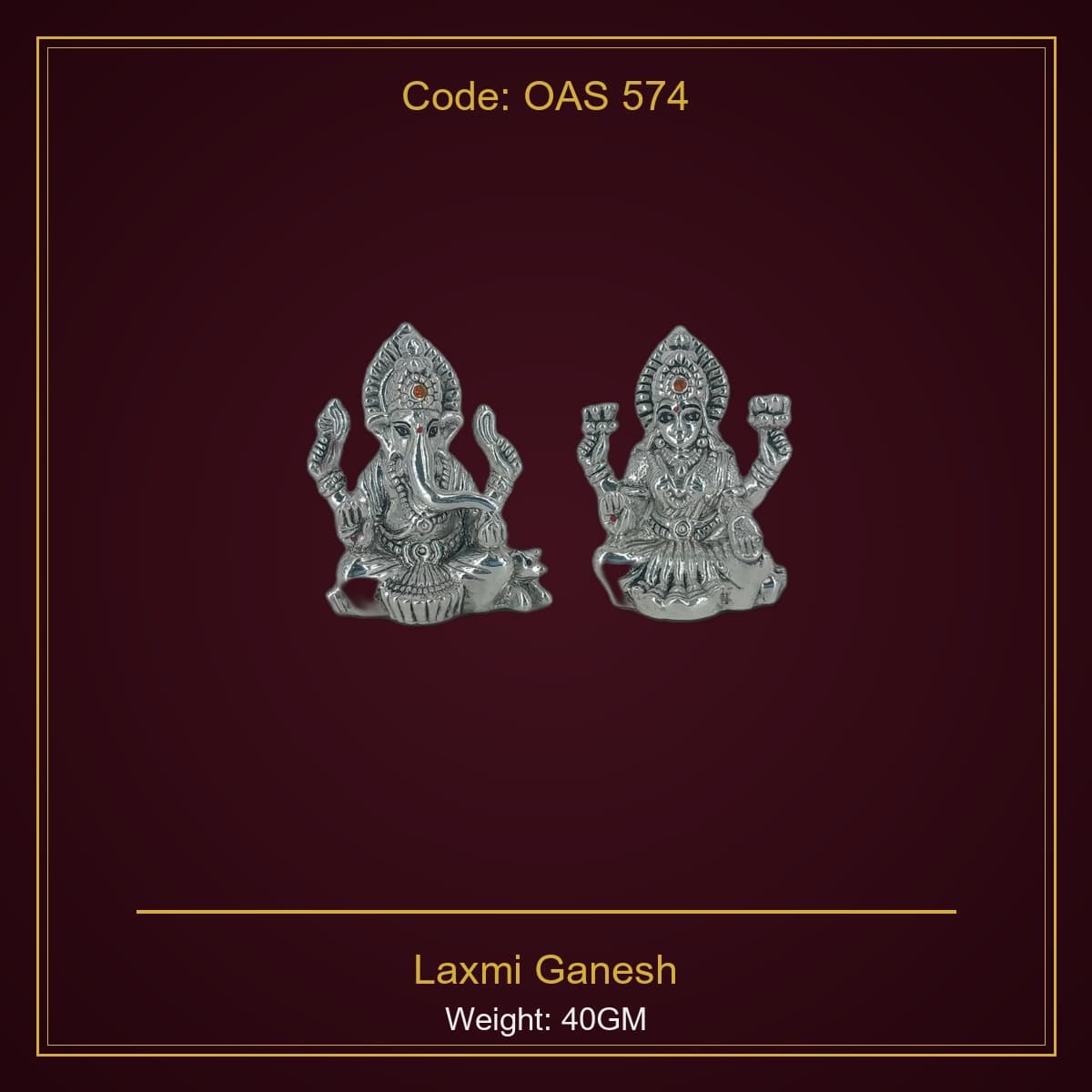 999 Silver Laxmi Ganesh