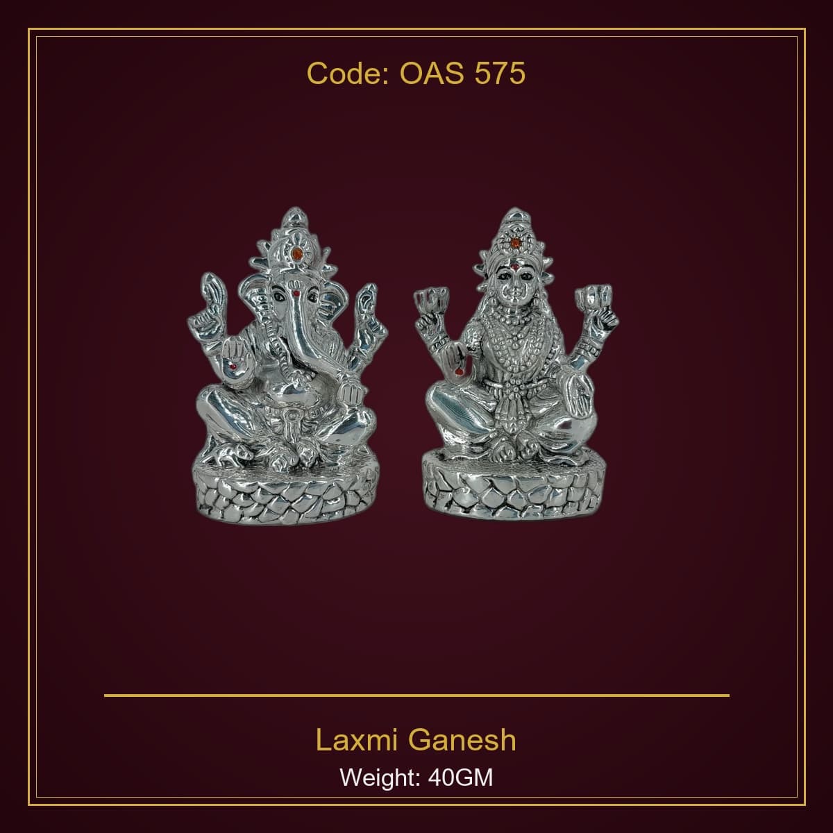 999 Silver Laxmi Ganesh