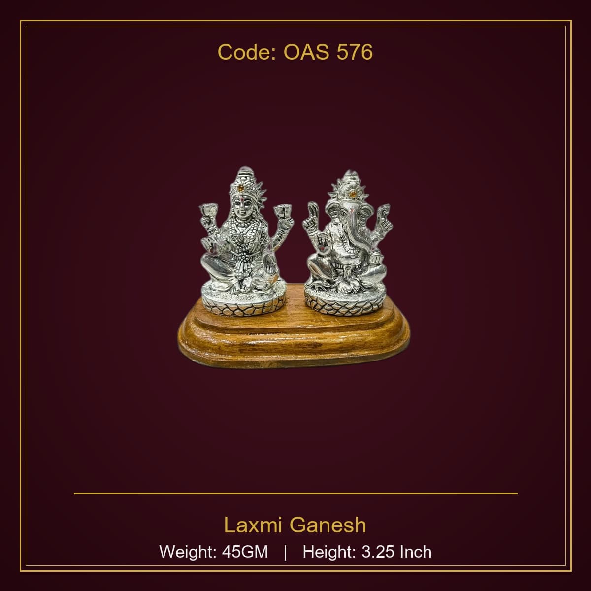 999 Silver Laxmi Ganesh
