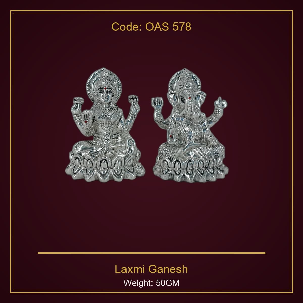 999 Silver Laxmi Ganesh