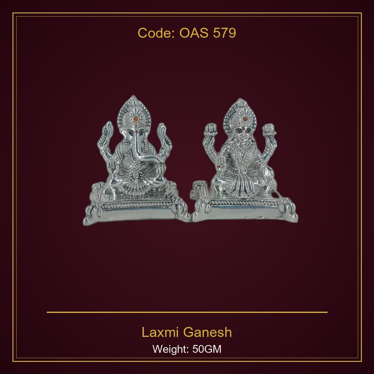 999 Silver Laxmi Ganesh