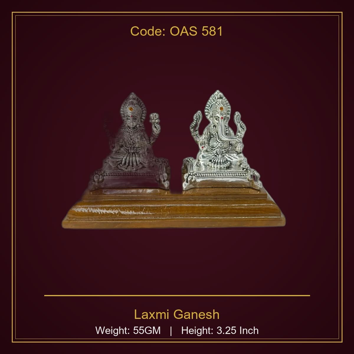 999 Silver Laxmi Ganesh