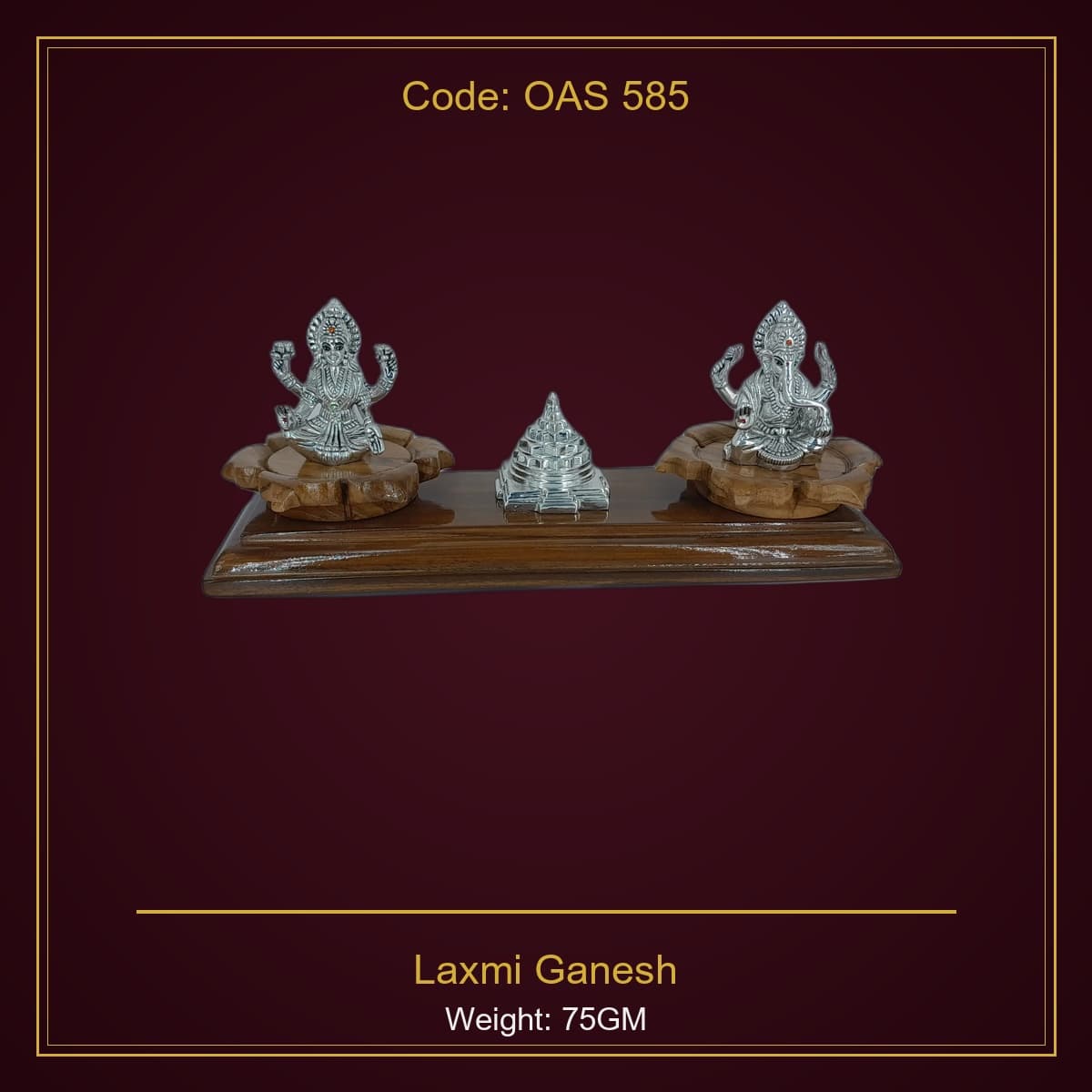999 Silver Laxmi Ganesh