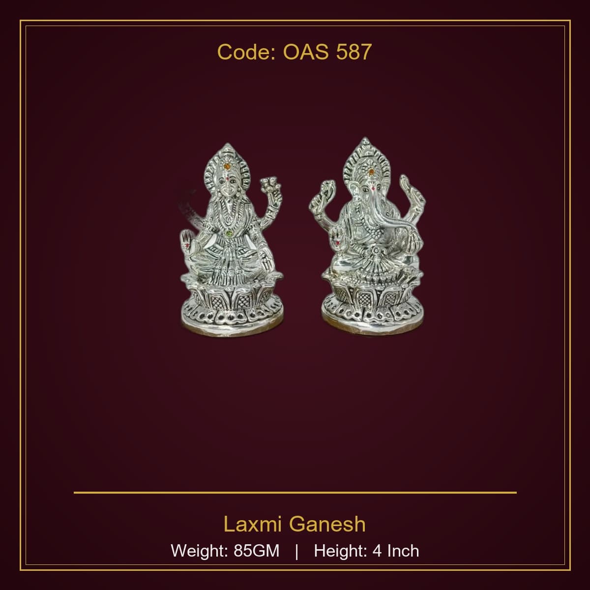 999 Silver Laxmi Ganesh