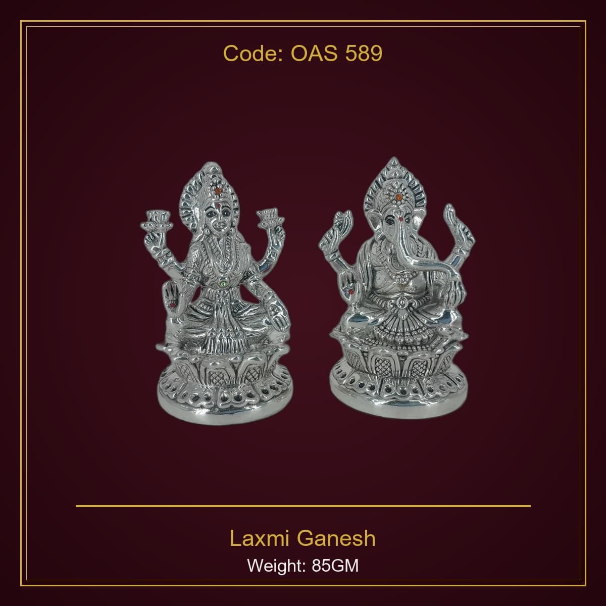 999 Silver Laxmi Ganesh