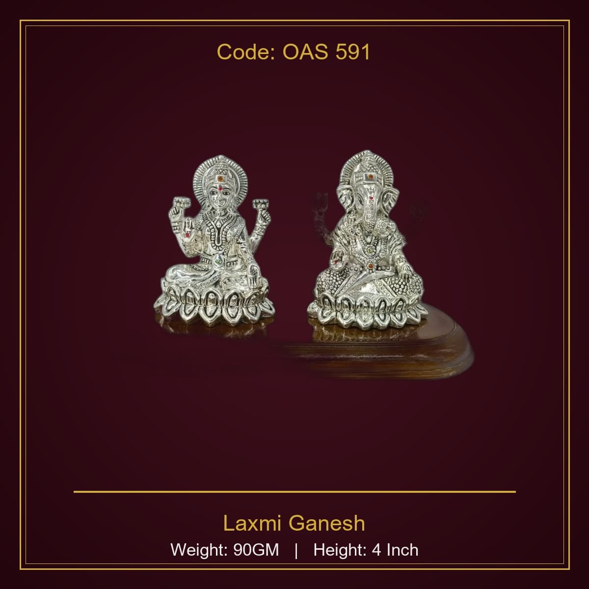 999 Silver Laxmi Ganesh