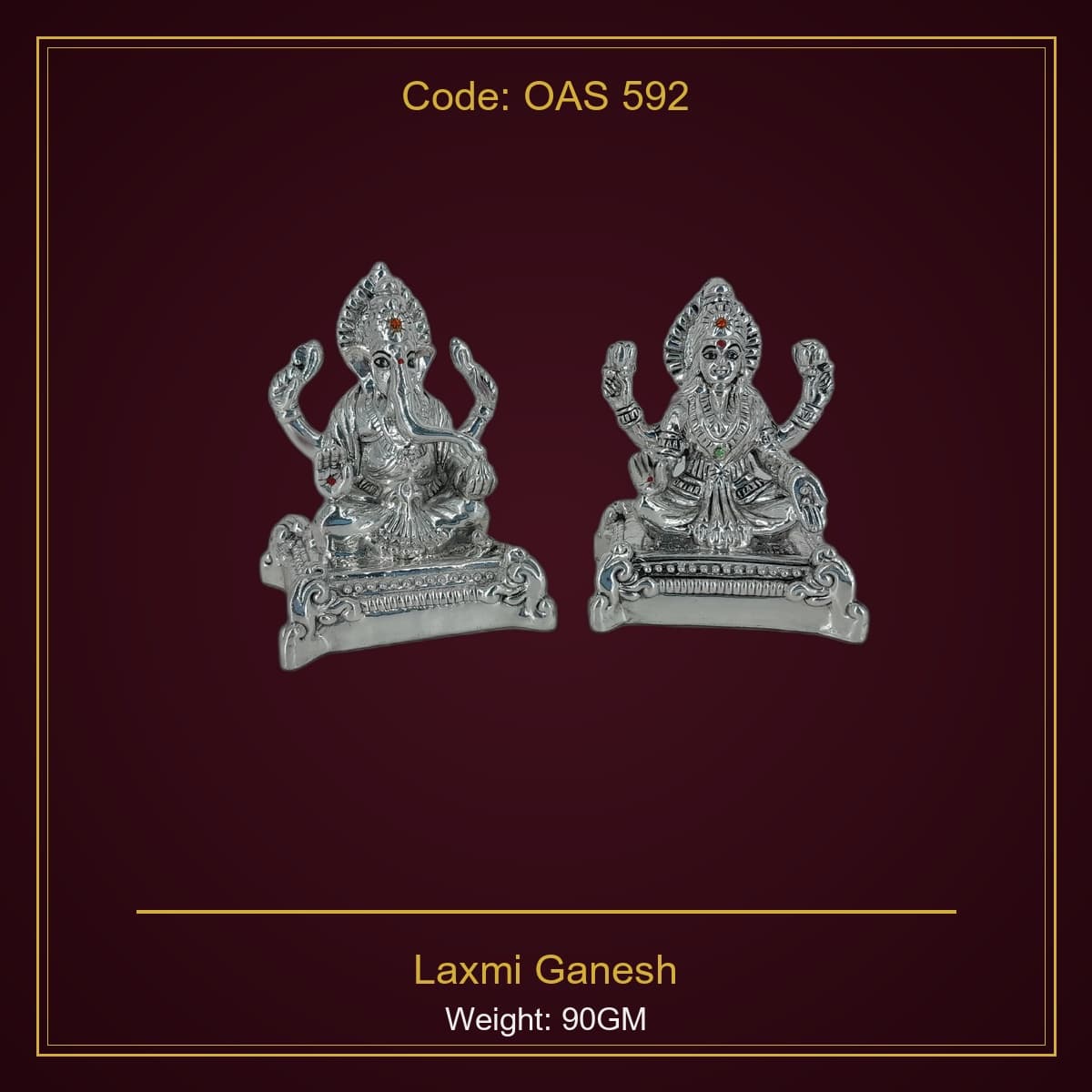 999 Silver Laxmi Ganesh