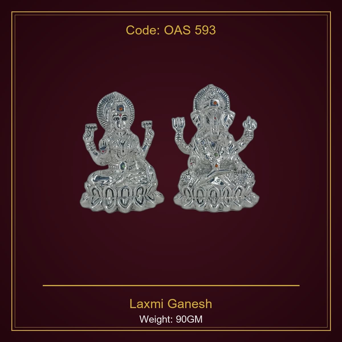 999 Silver Laxmi Ganesh