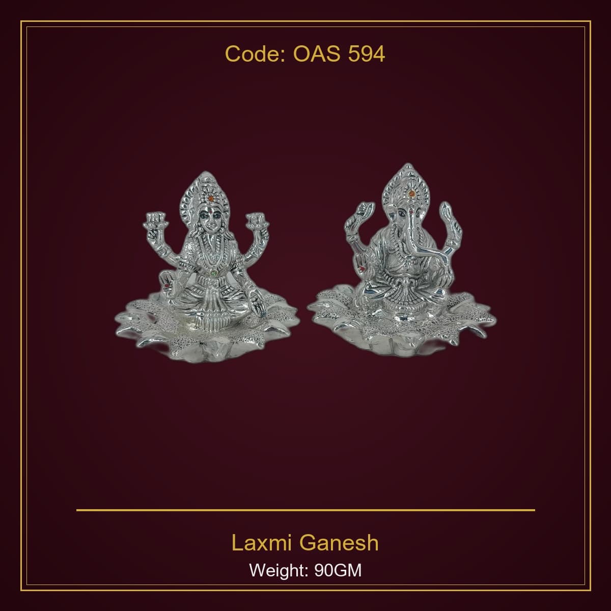999 Silver Laxmi Ganesh