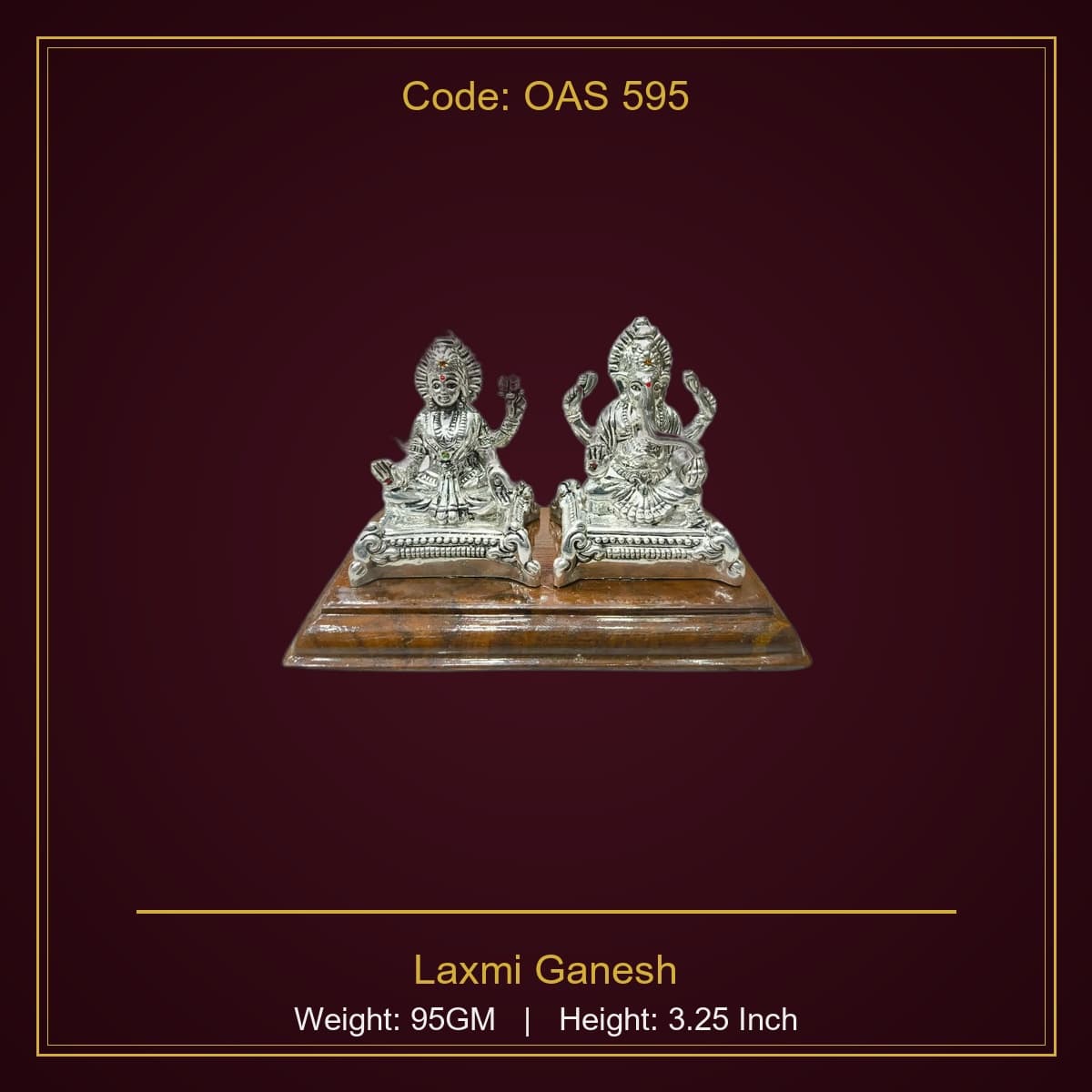 999 Silver Laxmi Ganesh