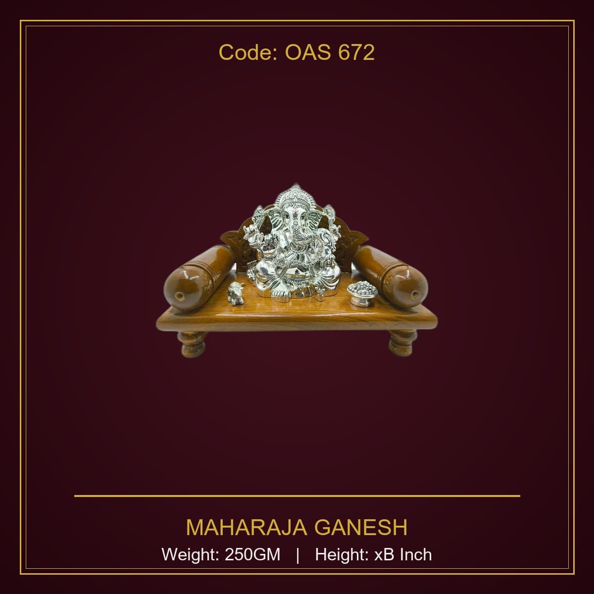 999 Silver Maharaja Ganesh