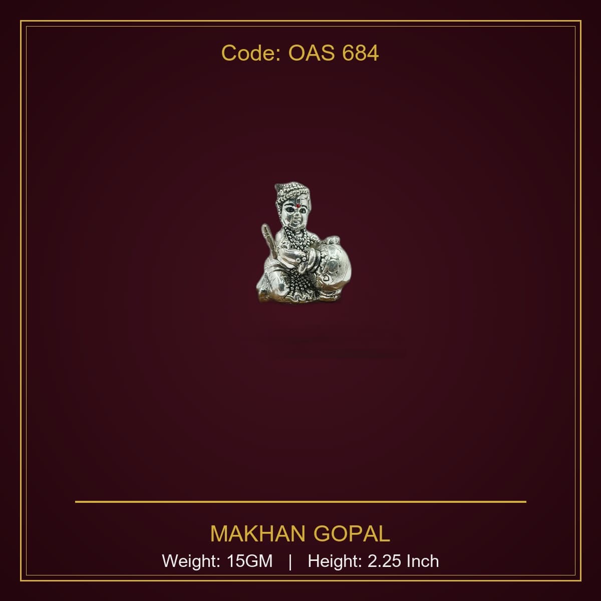 999 Silver Makhan Gopal