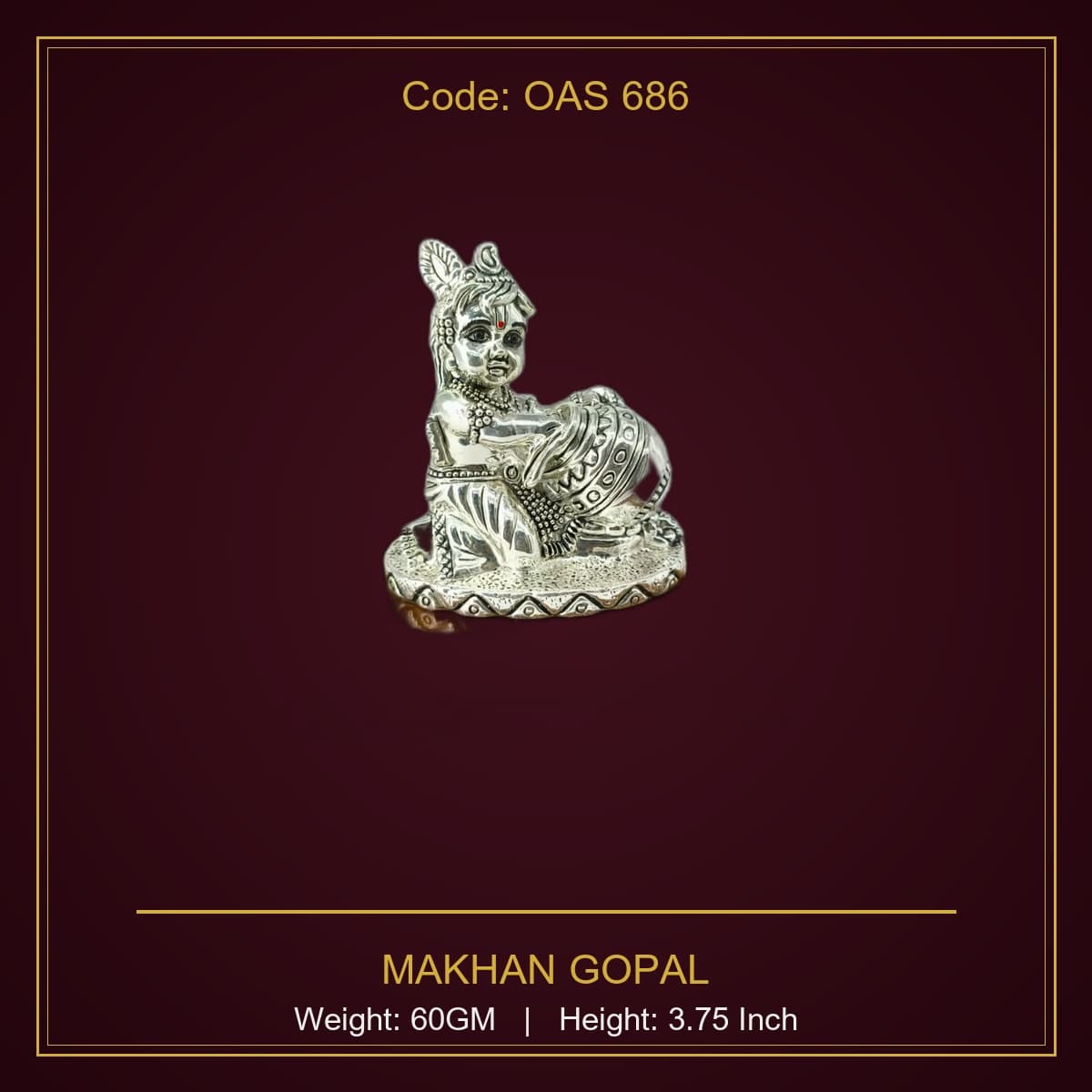 999 Silver Makhan Gopal
