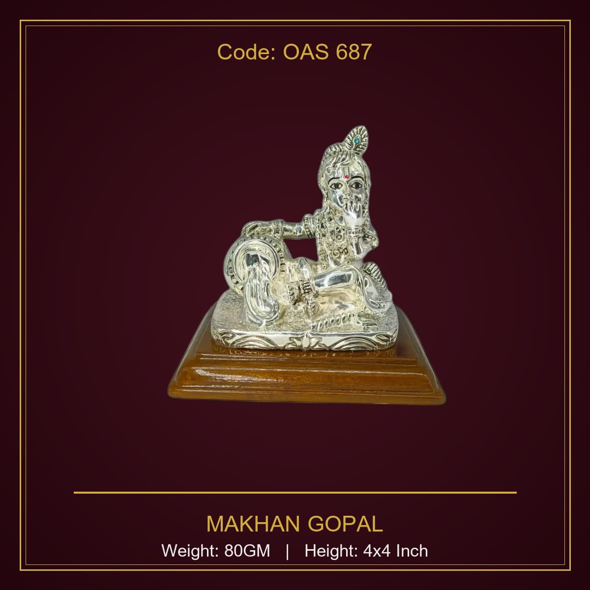 999 Silver Makhan Gopal