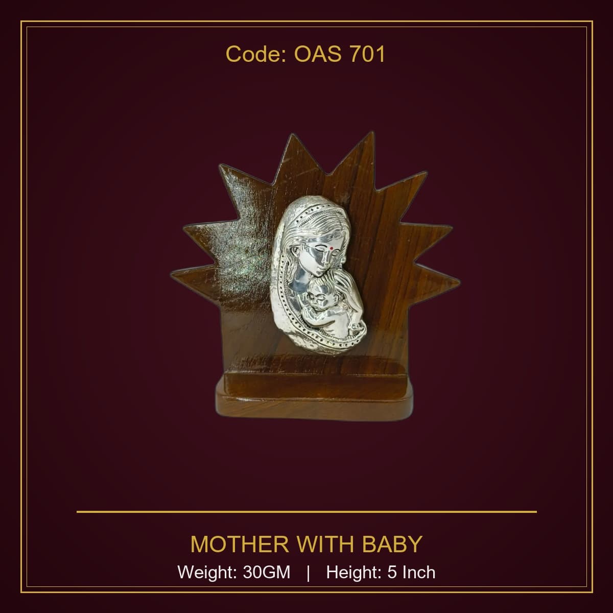 999 Silver Mother With Baby