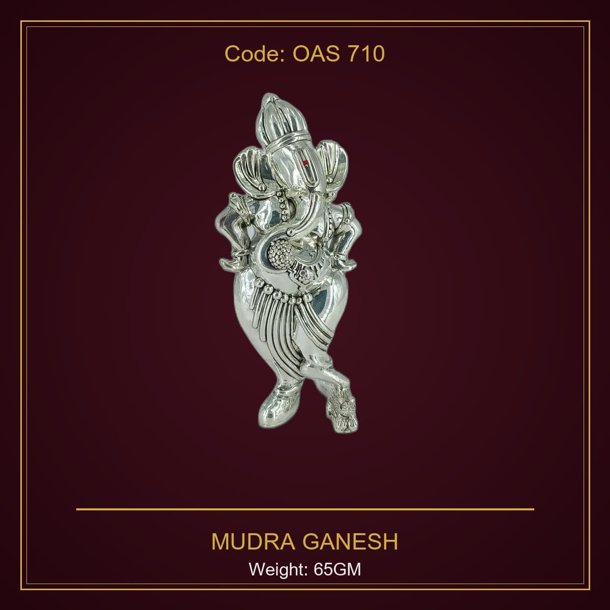 999 Silver Mudra Ganesh