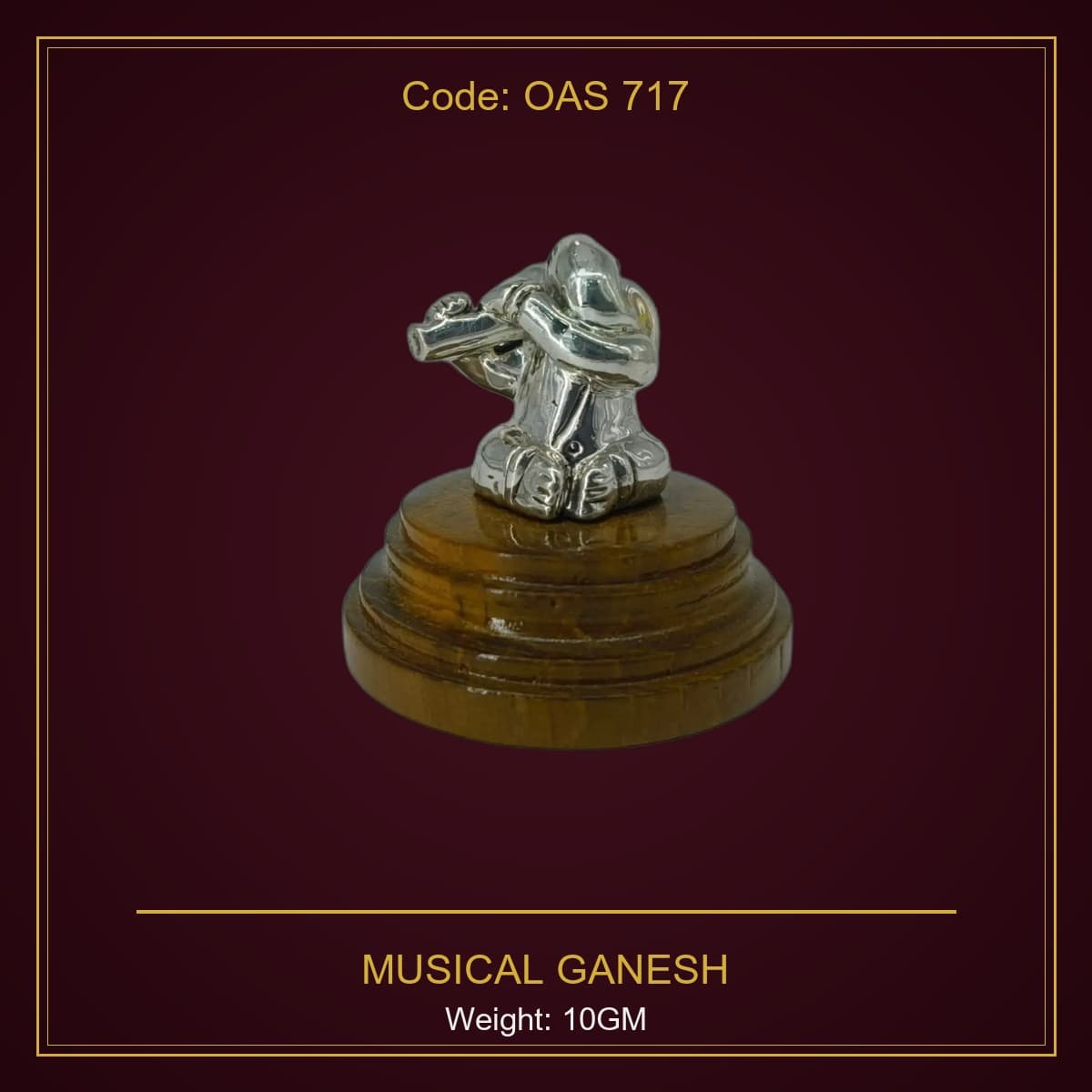 999 Silver Musical Ganesh