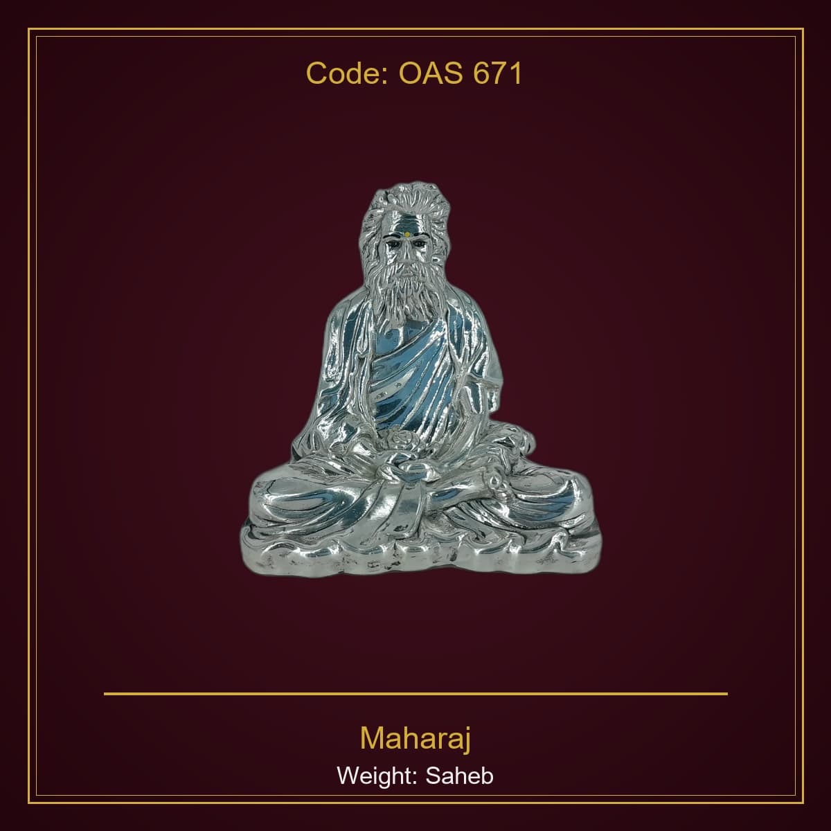 999 Silver Maharaj Saheb