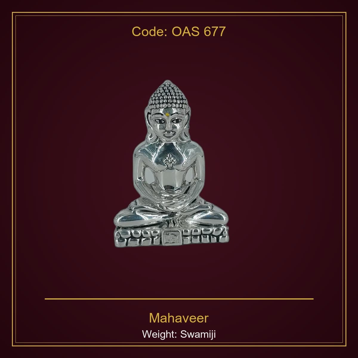 999 Silver Mahaveer Swamiji