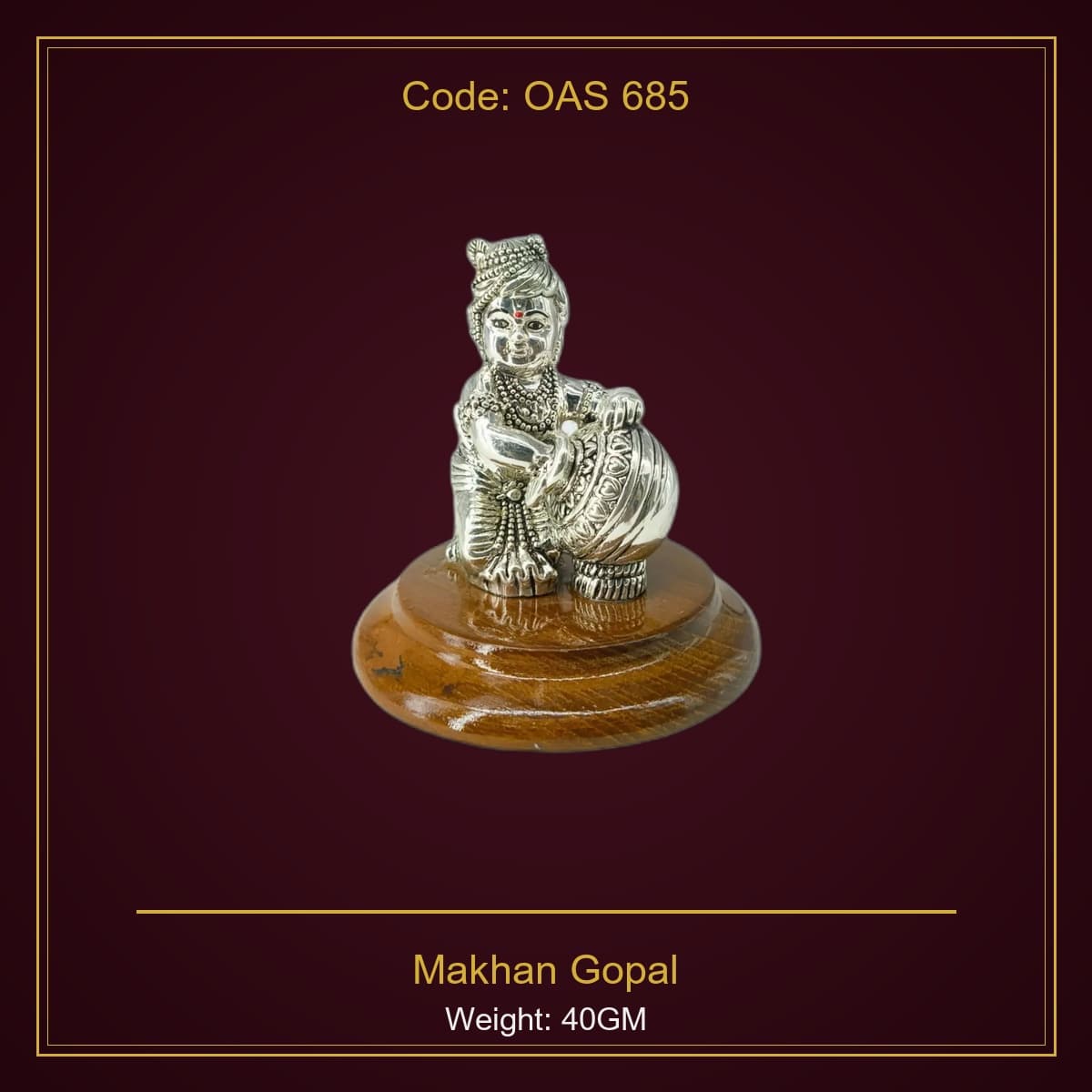 999 Silver Makhan Gopal
