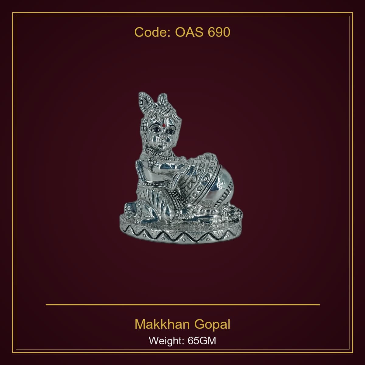 999 Silver Makkhan Gopal