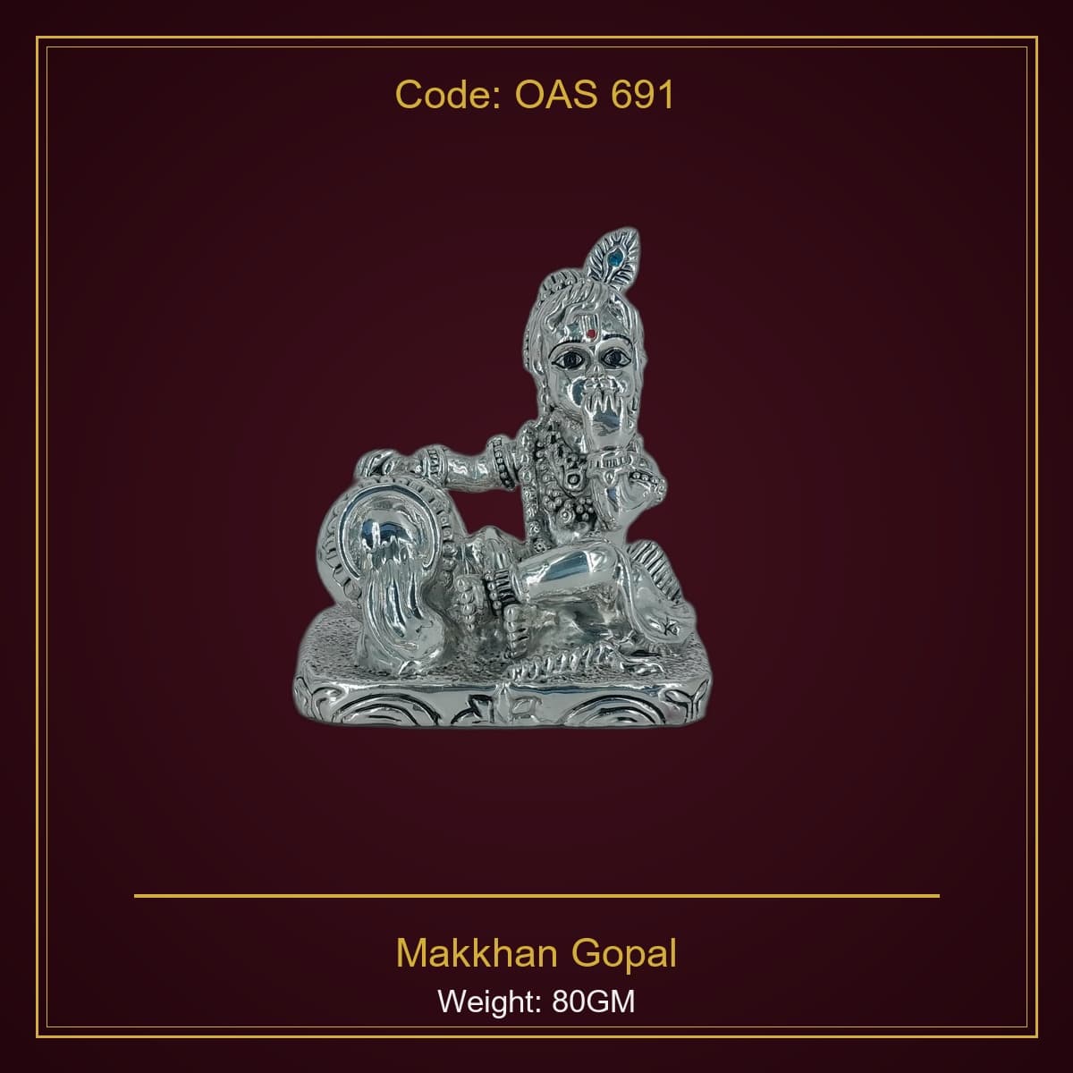 999 Silver Makkhan Gopal